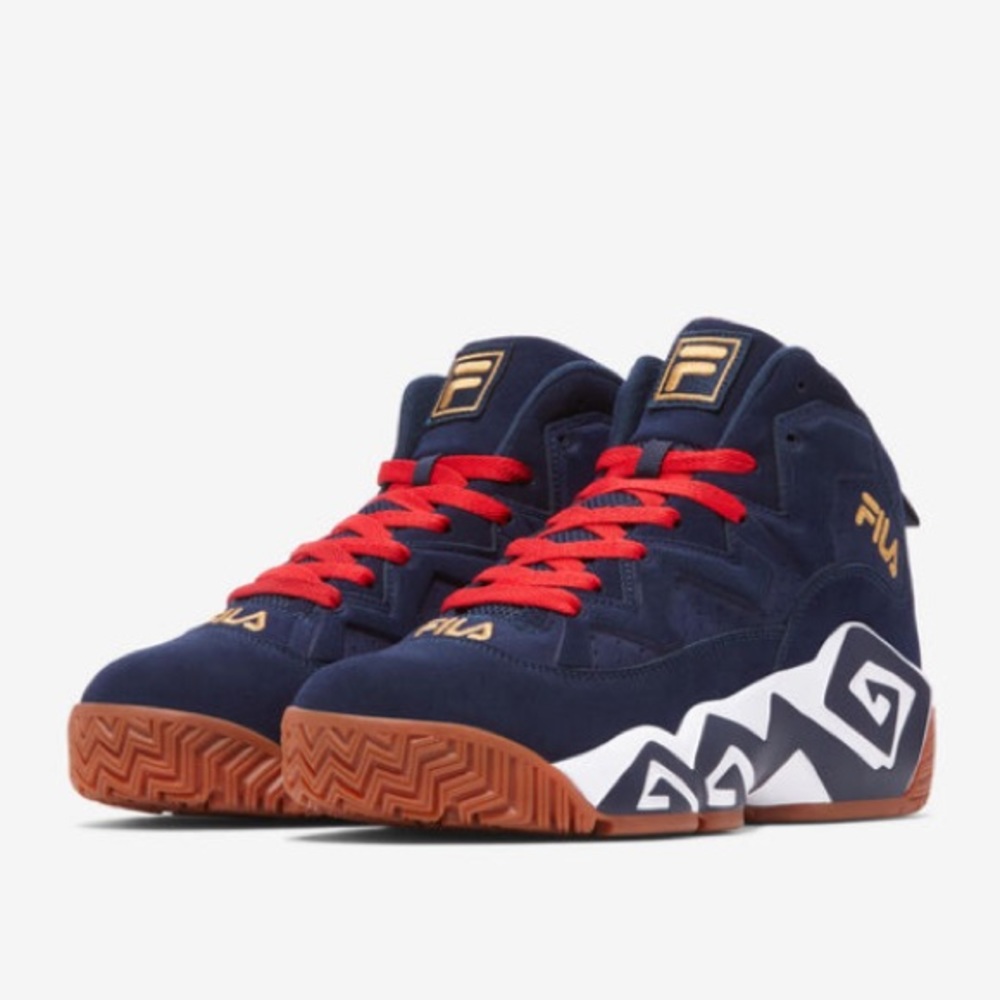 Fila MB Mashburn size 14 Navy Blue Red Gold new without box